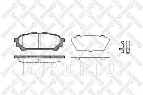 1187 001-SX - Колодки тормозные дисковые задние (STELLOX) Subaru Impreza GD/GG (2000-2007) для Subaru Impreza GD/GG (2000-2007), STELLOX, 1187 001-SX