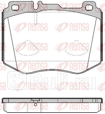 1604.00 - Колодки тормозные дисковые передние (REMSA) Mercedes X253 (2015-2019) для Mercedes X253 (2015-2019), REMSA, 1604.00