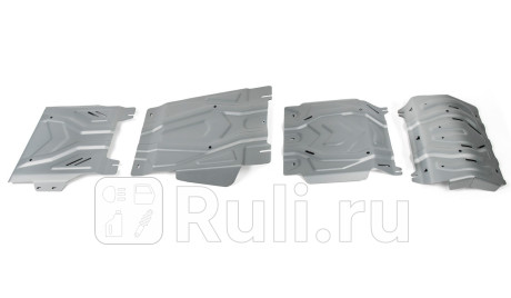K333.4046.3 - Защиты радиатора+поддона двигателя+кпп+раздаточной коробки (комплект) (RIVAL) Fiat Fullback (2016-2019) для Fiat Fullback (2016-2020), RIVAL, K333.4046.3