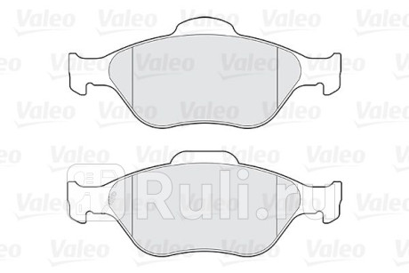 301564 - Колодки тормозные дисковые передние (VALEO) Ford Fiesta 6 (2008-2019) для Ford Fiesta mk6 (2008-2019), VALEO, 301564
