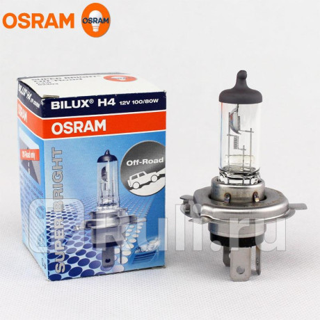 62203 - Лампа 12V OSRAM H4 (1 шт.) 100/80W для Автомобильные лампы, OSRAM, 62203