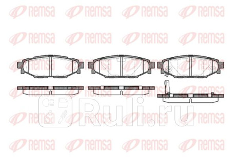 1136.01 - Колодки тормозные дисковые задние (REMSA) Toyota GT86 (2012-2020) для Toyota GT86 (2012-2021), REMSA, 1136.01