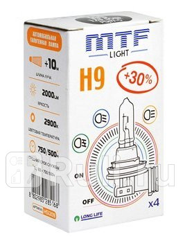 HS1209 - Лампа H9 (65W) MTF Standart 3000K +30% яркости для Автомобильные лампы, MTF, HS1209