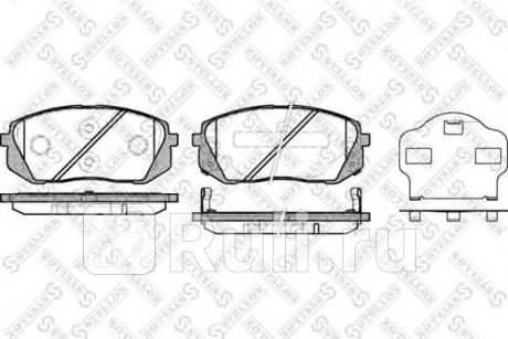002 010-SX - Колодки тормозные дисковые передние (STELLOX) Kia Soul 2 (2013-2019) для Kia Soul 2 (2013-2019), STELLOX, 002 010-SX