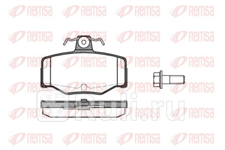 0343.00 - Колодки тормозные дисковые задние (REMSA) Nissan Almera N16 (2002-2006) для Nissan Almera N16 (2002-2006), REMSA, 0343.00