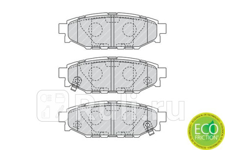FDB1947 - Колодки тормозные дисковые задние (FERODO) Toyota GT86 (2012-2020) для Toyota GT86 (2012-2021), FERODO, FDB1947