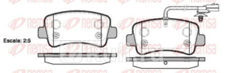 1439.01 - Колодки тормозные дисковые задние (REMSA) Renault Master (2010-2019) для Renault Master (2010-2020), REMSA, 1439.01