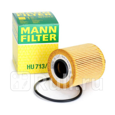 HU 713/1 X - Фильтр масляный (MANN-FILTER) Fiat Punto Evo (2009-2012) для Fiat Punto Evo (2009-2012), MANN-FILTER, HU 713/1 X