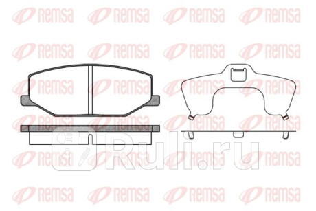 0190.10 - Колодки тормозные дисковые передние (REMSA) Suzuki Jimny (1998-2018) для Suzuki Jimny (1998-2018), REMSA, 0190.10