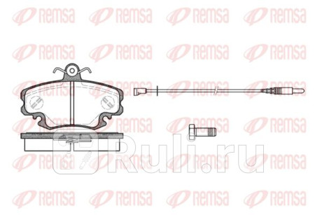 0141.30 - Колодки тормозные дисковые передние (REMSA) Renault Symbol 2 (2008-2012) для Renault Symbol (2008-2012), REMSA, 0141.30